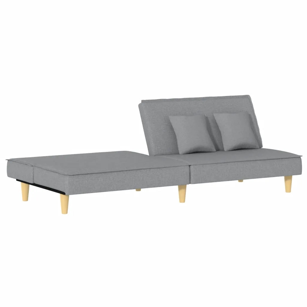 Divano letto | Sof¨¤ letto | Letto singolo Grigio Chiaro in Tessuto