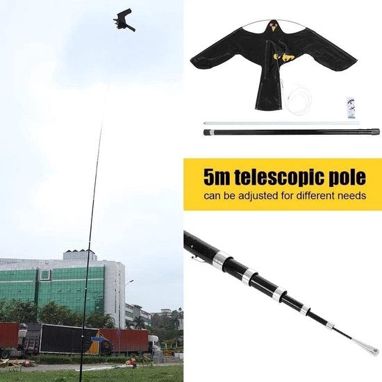 Vogelverschrikker con Asta Telescopica 7m
