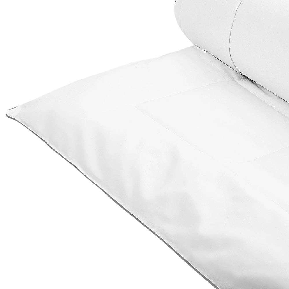 Piumino cotone poliestere imbottitura 155 x 200 cm per chi soffre di allergie