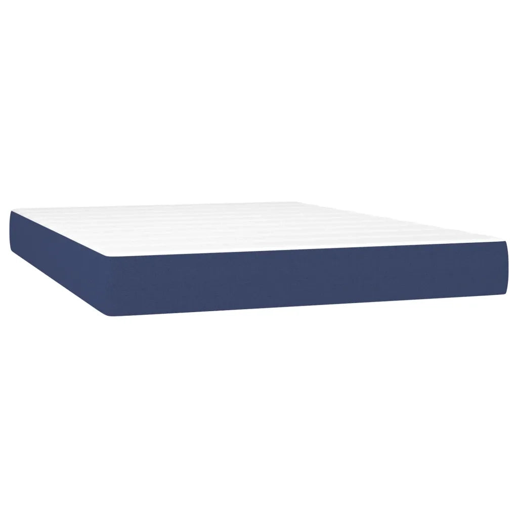 Giroletto a Molle con Materasso Blu 140x190 cm in Tessuto 3128523