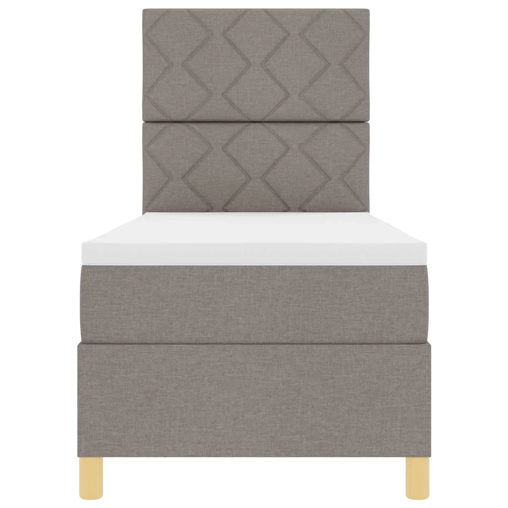 Letto a Sorgente LED con materasso Talpa 80 x 200 cm Tessuto 3343135