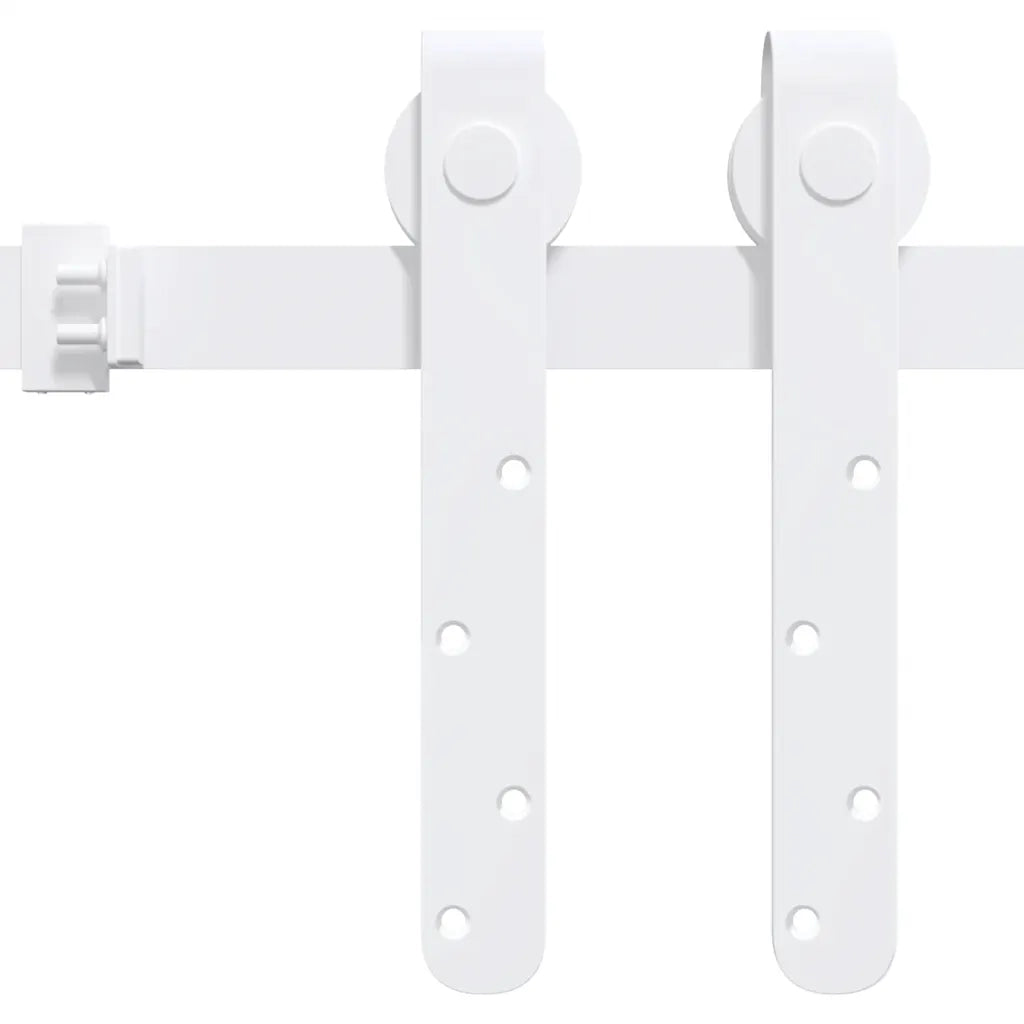Kit Mini Anta Scorrevole in Acciaio al Carbonio Bianco 122 cm CFW1289260