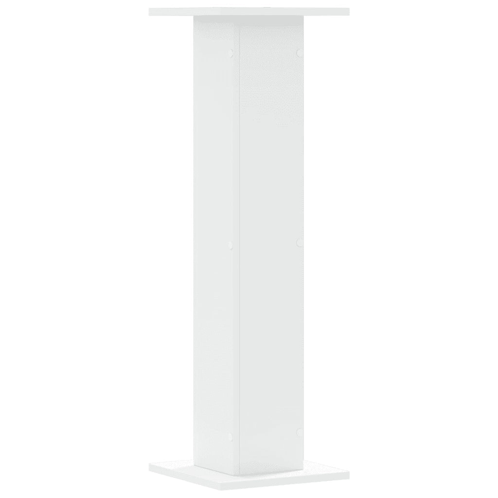 Supporti per Piante 2 pz Bianchi 30x30x95 cm Legno Multistrato 3307873