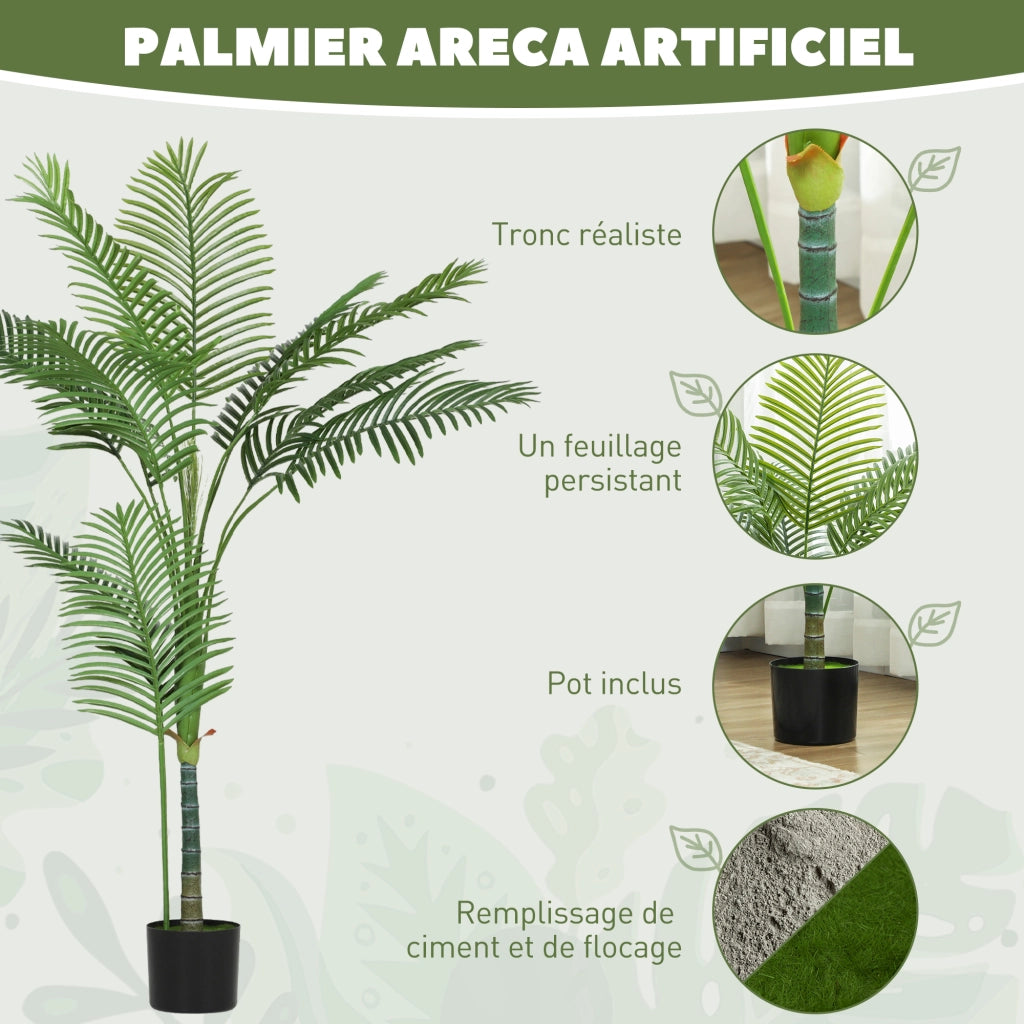Pianta Artificiale Palma 150 cm ¨C Xylo ¨C Verde con Vaso Plastica