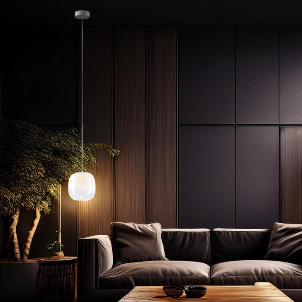 Lampada a sospensione VASO Milagro vetro bianco LED 4W 3000K