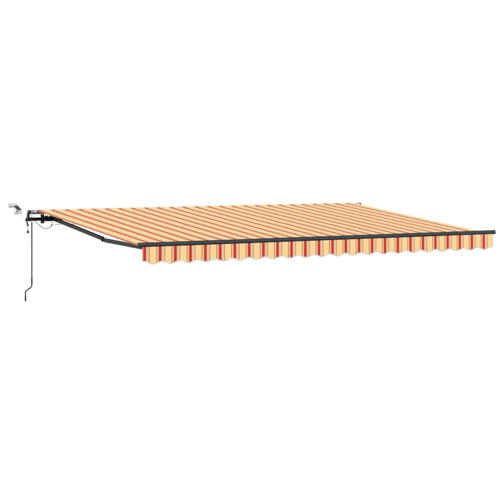 Tessuto per Tenda Giallo e Arancione 500 × 350 cm Poliestere 3331492