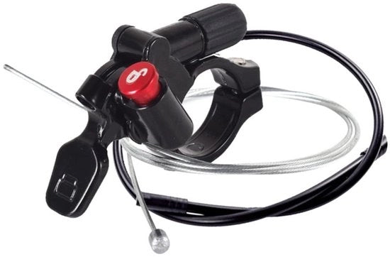 Manubrio per bicicletta con comando a distanza in alluminio di alta qualità - installazione 22.2mm - adatto per mountain bike e BMX