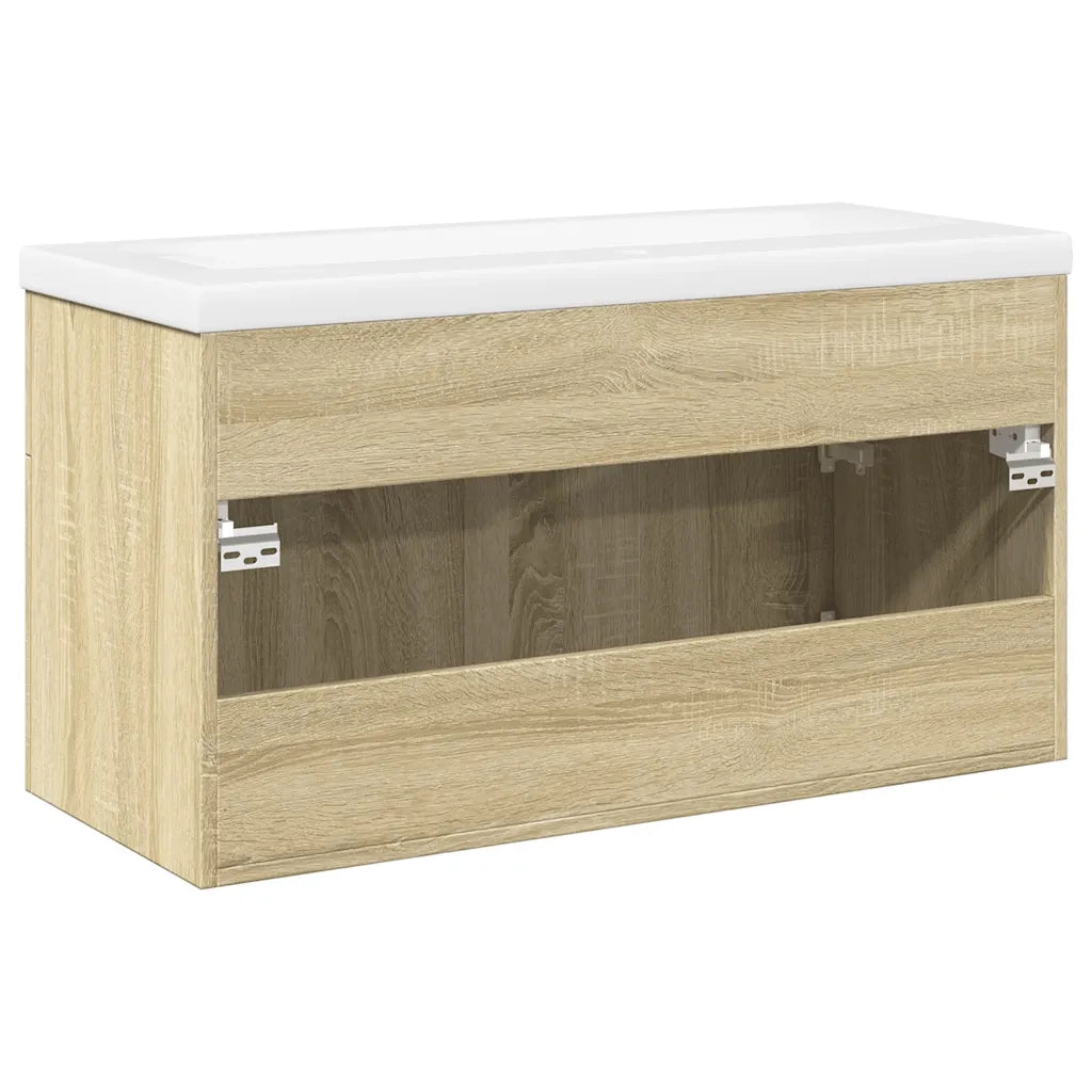 Mobile da Bagno con Lavabo Integrato Rovere Sonoma 3324985