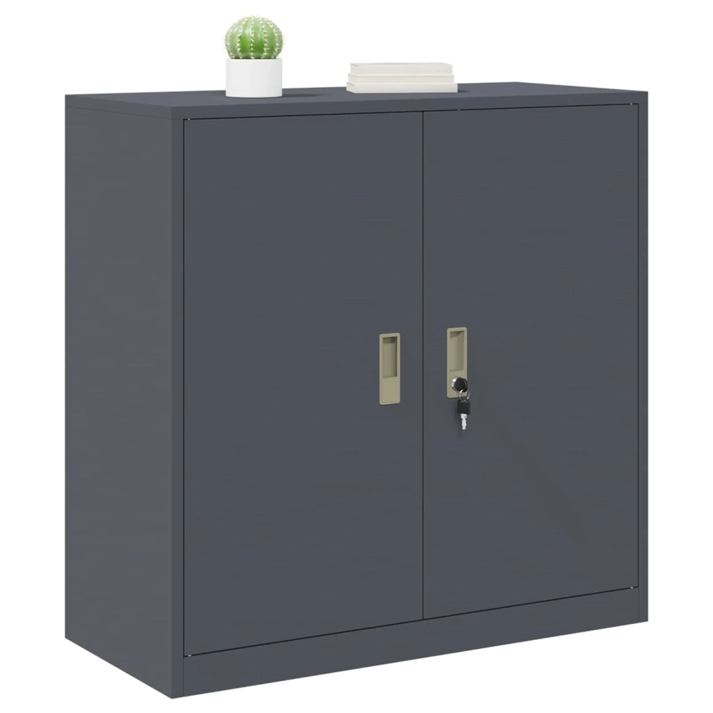 Armadio Antracite 90 x 40 x 90 cm Acciaio