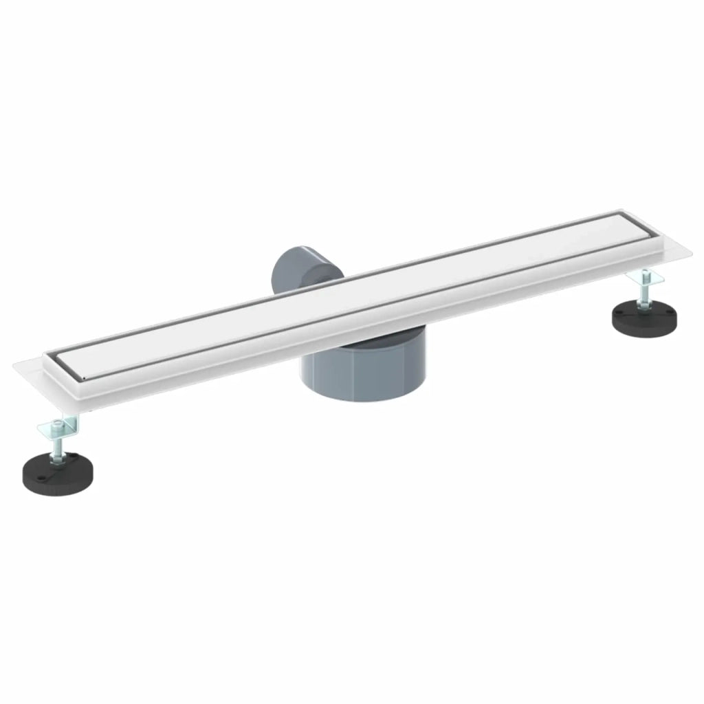 Scarico doccia 2-in-1 con sifone a 360° Argento 60 cm