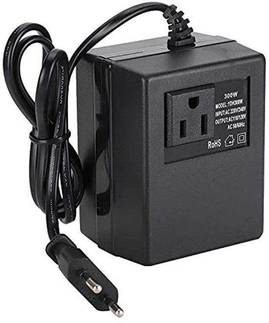 Convertitore di Tensione - 300W Adattatore - AC 220V a 110V - Transformatore - Adattatore di Corrente per Elettronica - Adatto per l'Uso di Viaggio - Comp.