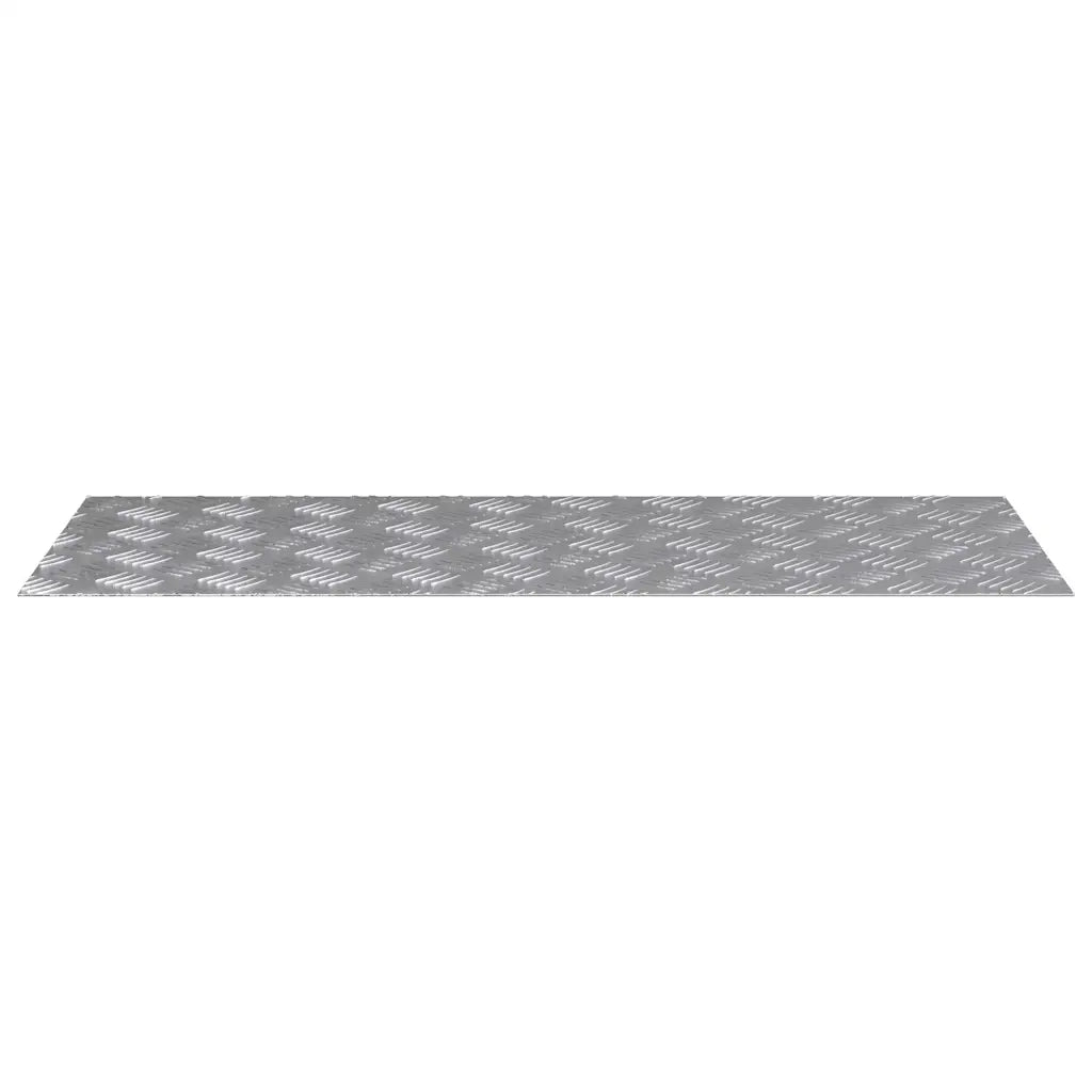 Gradini per Scale 2 pz | Tappetini per scale autoadesivi Argento 100 x 40 cm Alluminio