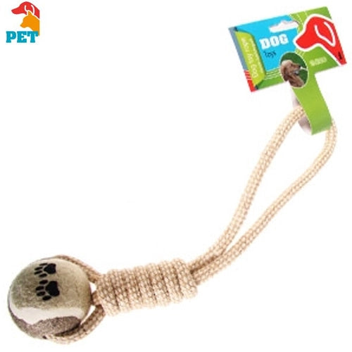 Gioco per Cani Corda e Palla Dog Toy Rope In Cotone Atossico