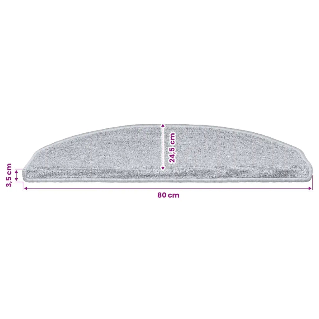 Tappetini per scale autoadesivi 15 pcs Grigio Chiaro 42038638