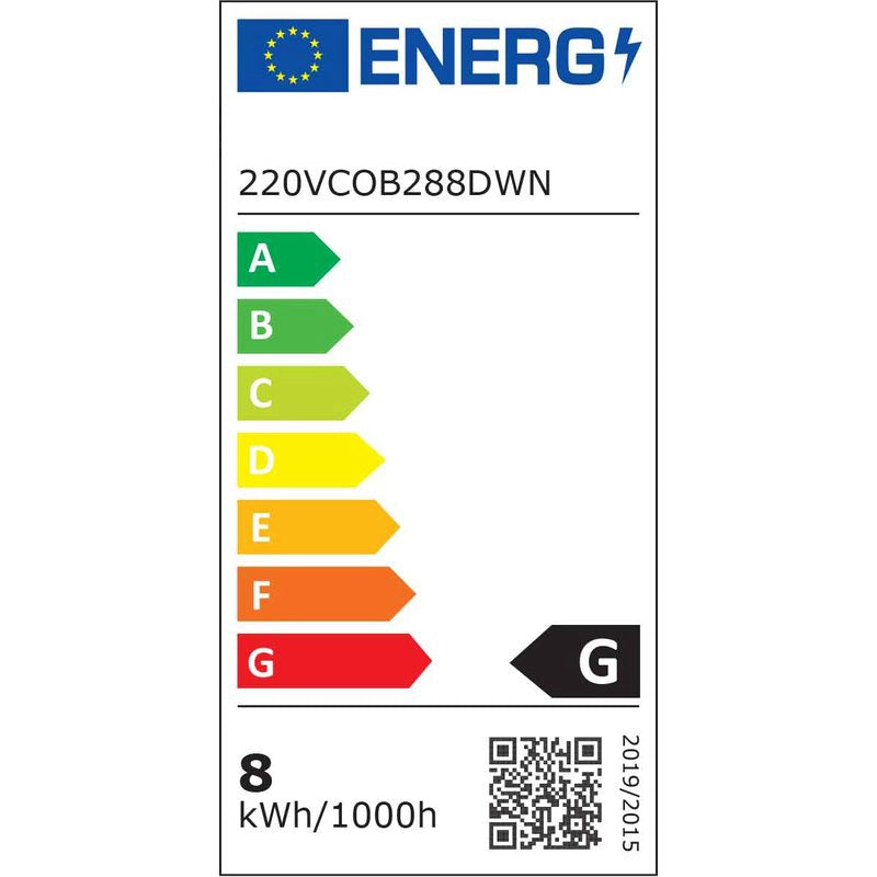 50M Striscia Led COB 8W/M 220V-240V Luce Naturale 4200K 600lm IP65 CRI=80 Angolo 180°