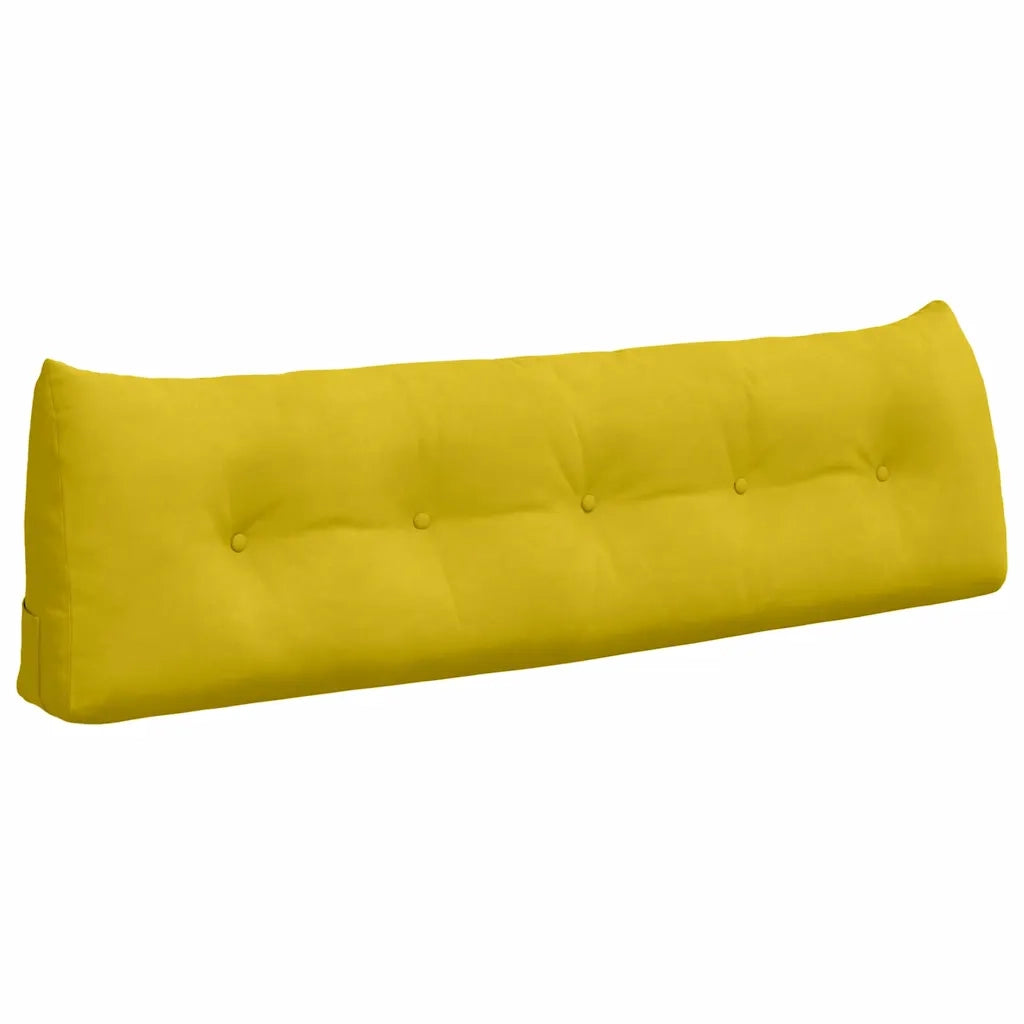 Cuscino per Schiena Giallo 160 x 24 x 50 cm Velluto 42014552