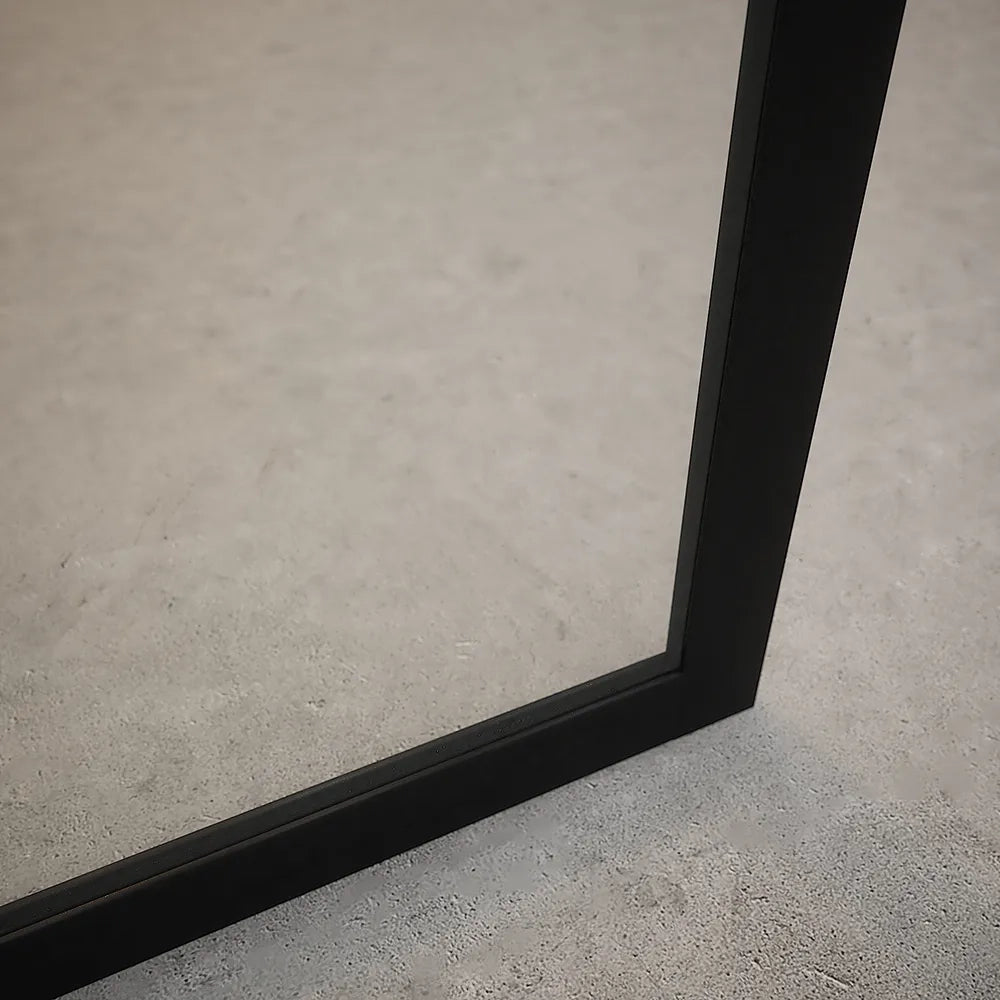 Doccia walk-in full frame 70 cm vetro trasparente profili neri | Rodi