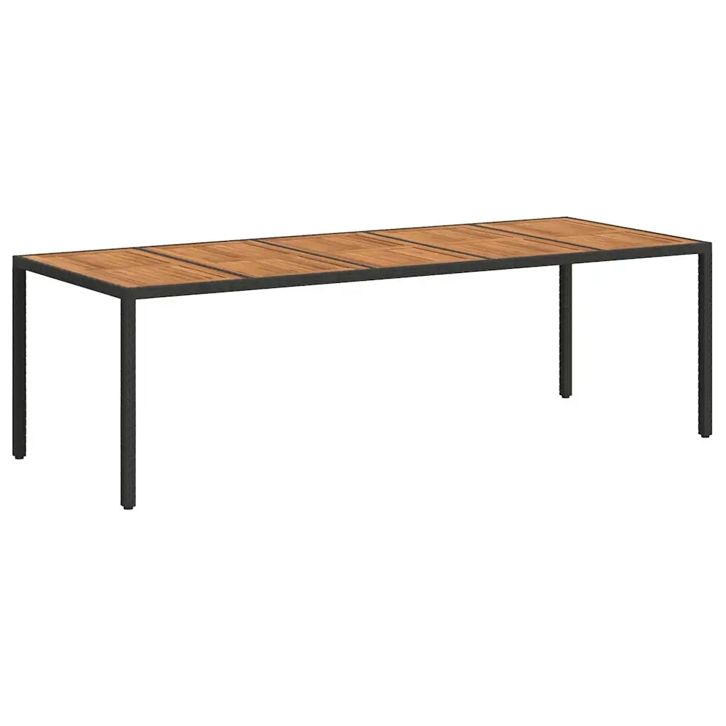 Tavolo da Giardino Nero polyrattan 362558