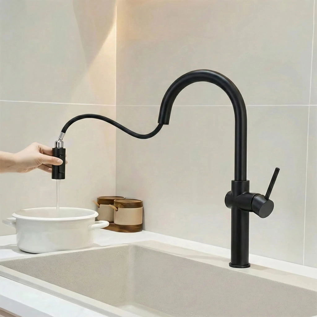 Rubinetto Da Cucina Rea Fresh High Black