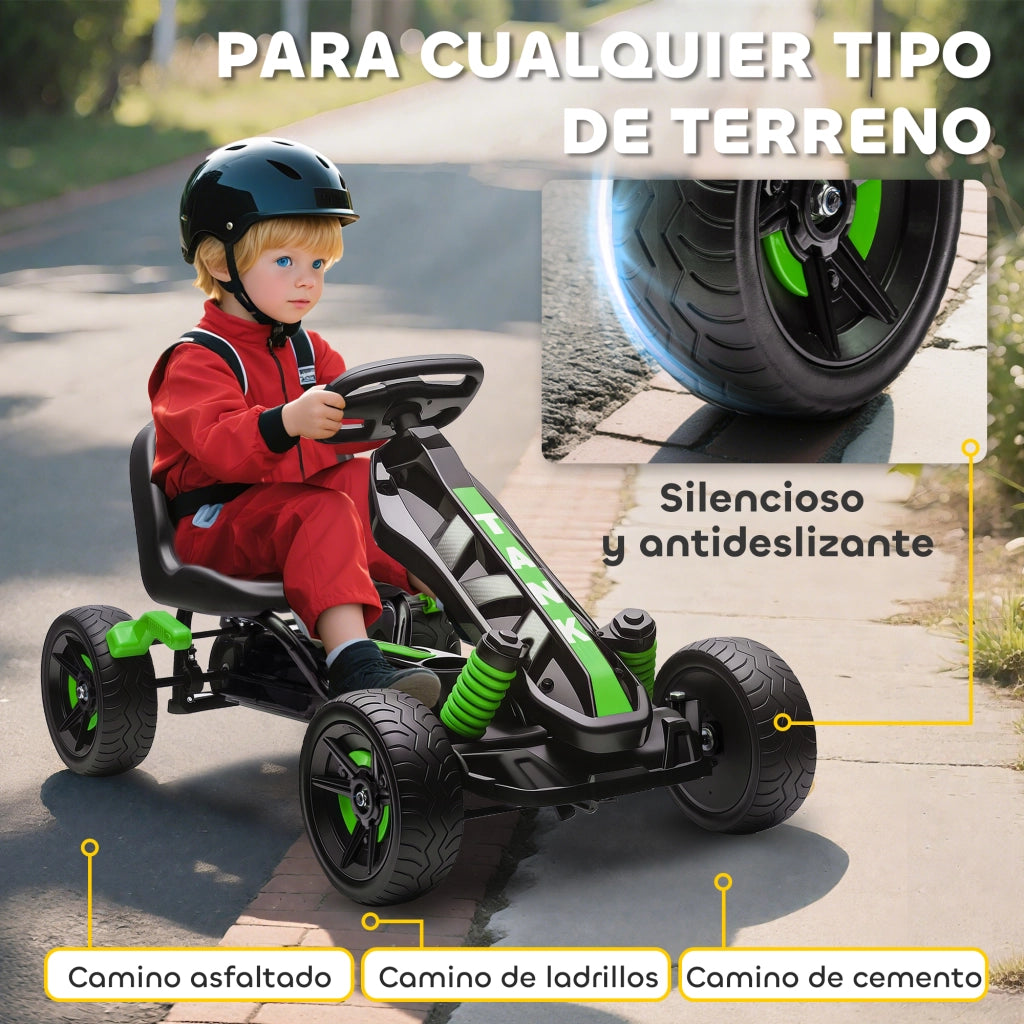 Triciclo a Pedali per Bambini ¨C Minimal ¨C Verde, Metallo, 3+ Anni