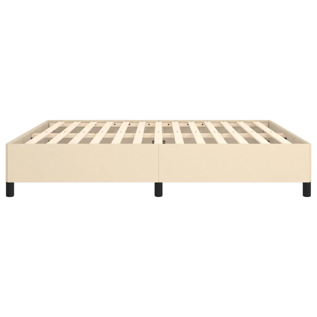 Letto matrimoniale | Letto per adulti | Giroletto senza Materasso Crema 180x200 cm in Tessuto