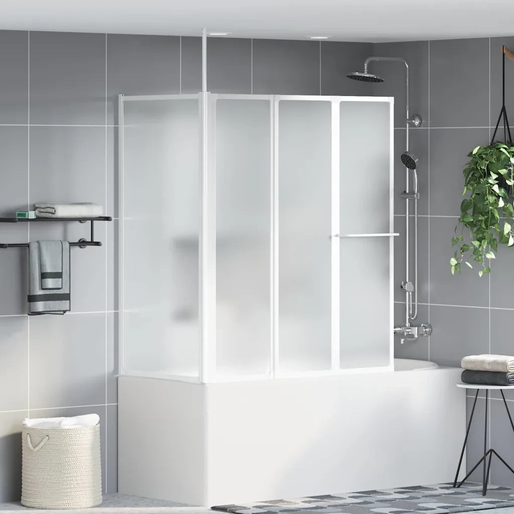 Schermo da Bagno Glassato 120 x 70 x 137 cm Alluminio 42023507