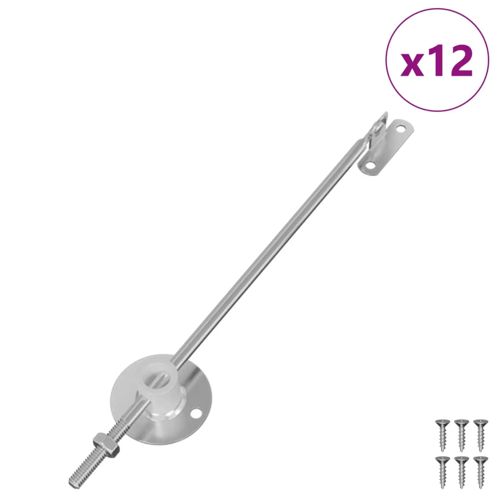 Cerniera a supporto per coperchio 12 pz Argento Ferro CFW6377605
