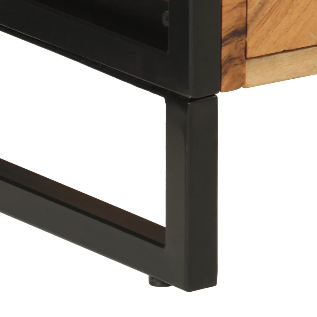 Mobile da Bagno | Armadio da bagno 55x35x60 cm in Legno Massello di Acacia e Ferro