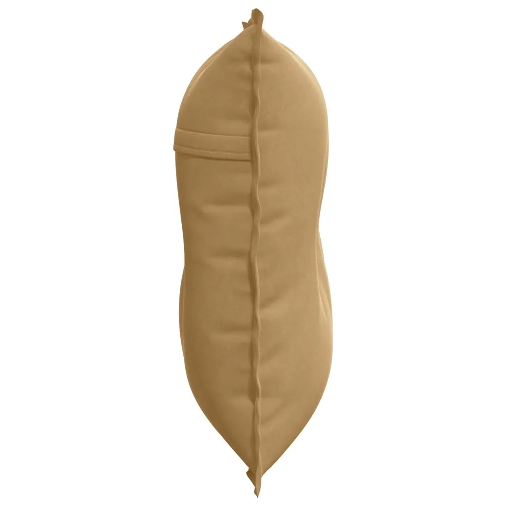 Cuscino per Schiena Marrone 80 x 50 cm Tessuto in Cords 42014726