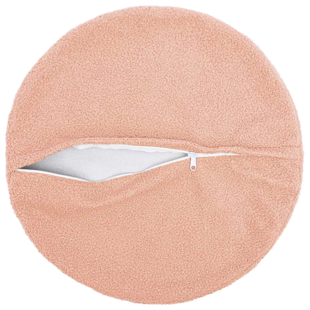 Federa 6 pcs HEERLEN Rosa Ø 60 cm Bouclé 922946