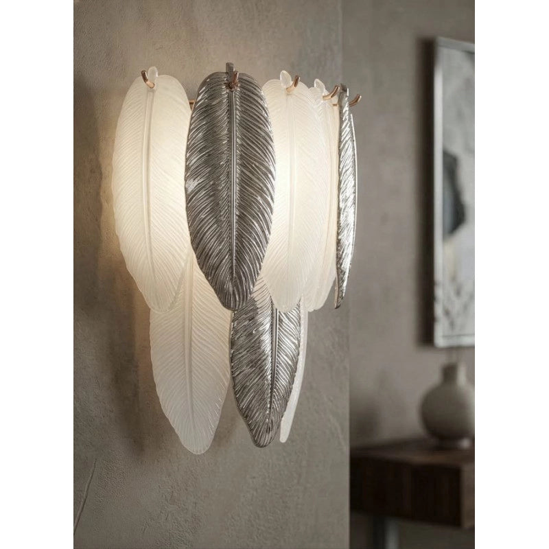 Lampadelle A Da Muro Leafy cm 24x15x29