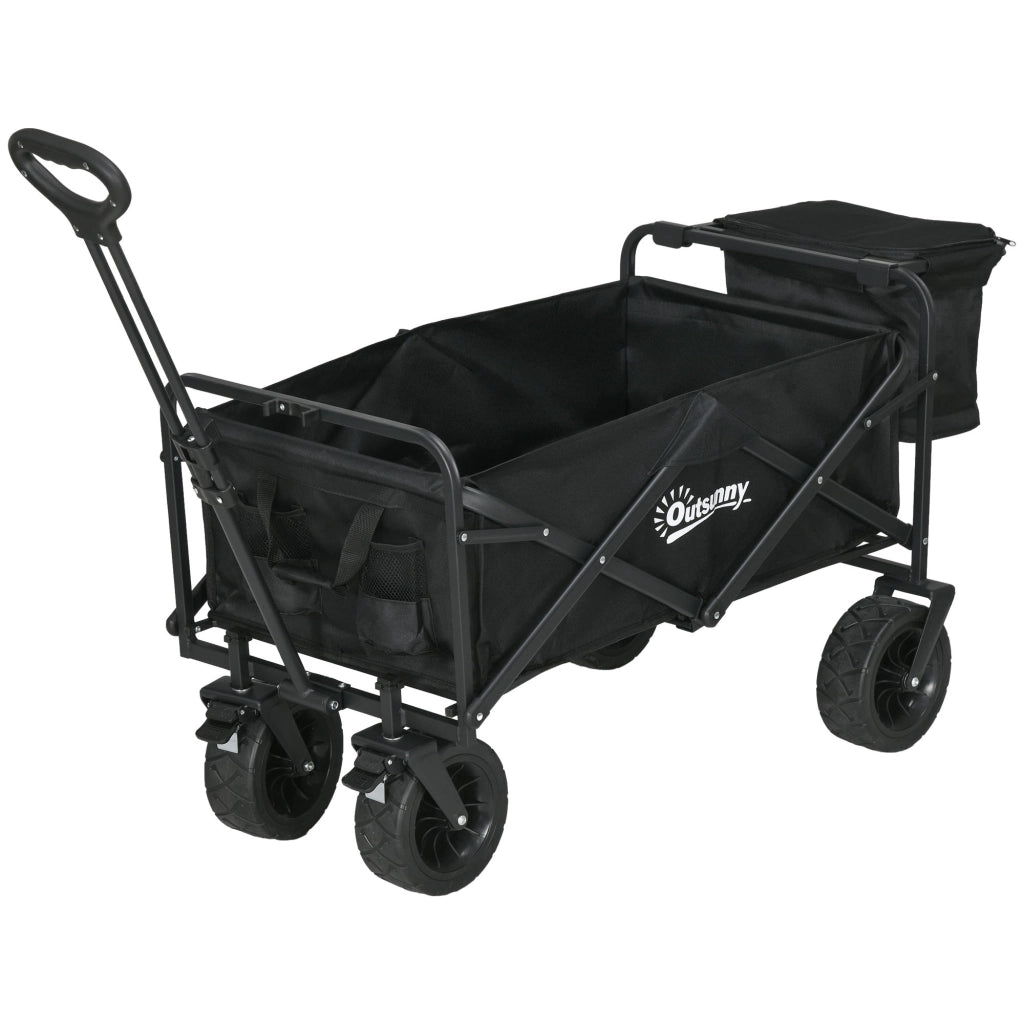 Carrello Pieghevole con Sacchetto Termico ¨C Minimal ¨C Nero