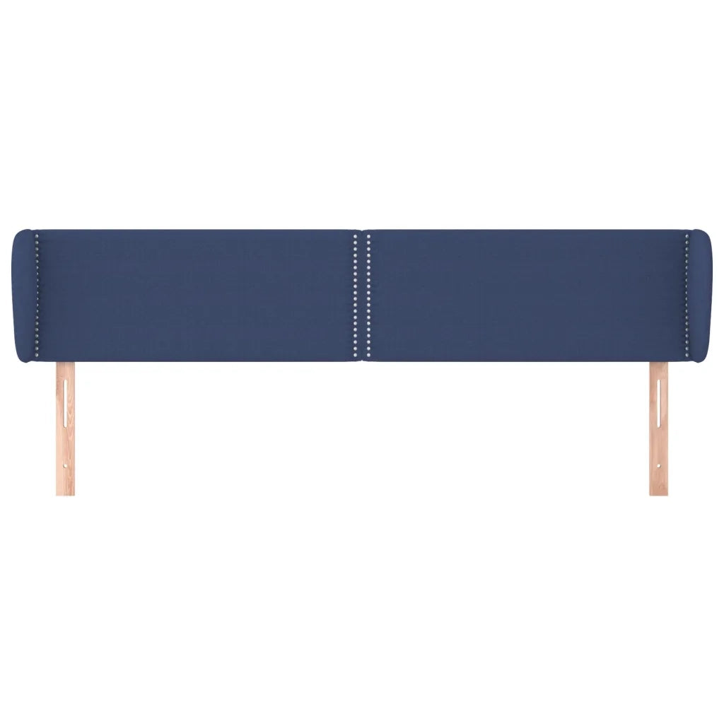 Testiera ad Orecchio Blu 203x23x78/88cm in Tessuto 3117032