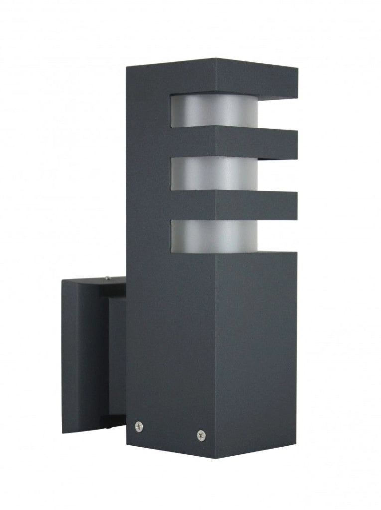 Applique esterna alluminio E27 grigio scuro IP54 SU-MA RADO