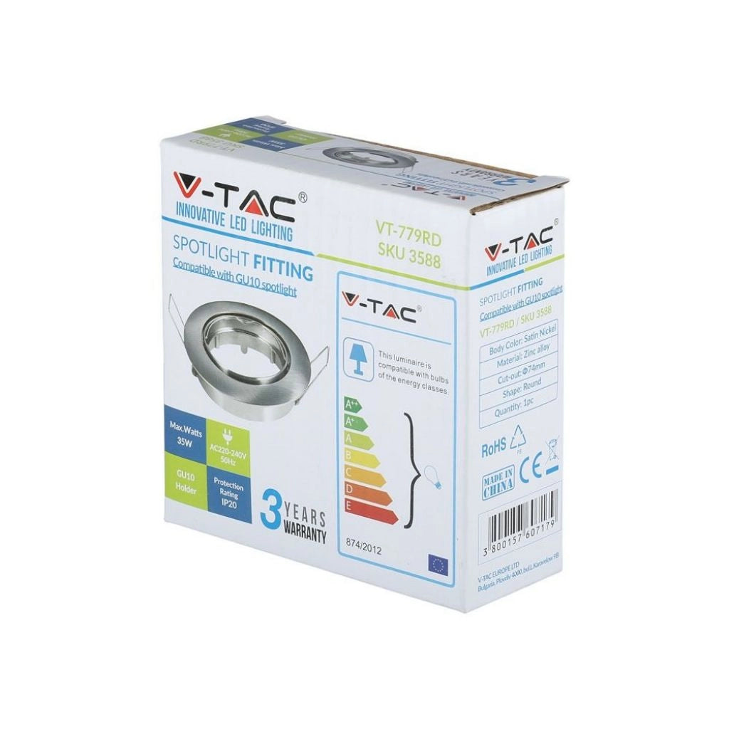 Nickel raso mobile di adattamento GU10