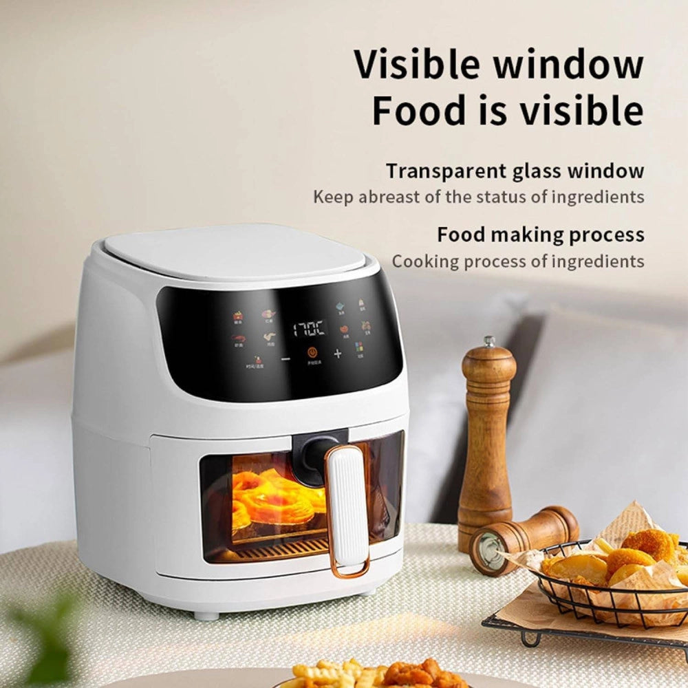Trade Shop - Miglior Friggitrice Ad Aria Da 8 Lt 1350w Display Control Smart Forno Visibile -