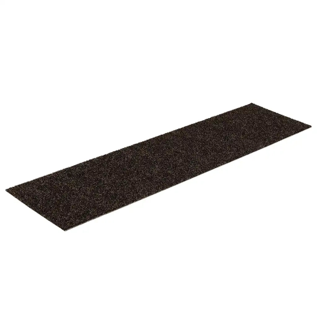 Tappetini per scale autoadesivi 30 pz 76x20 cm marrone scuro rettangolari 3365728