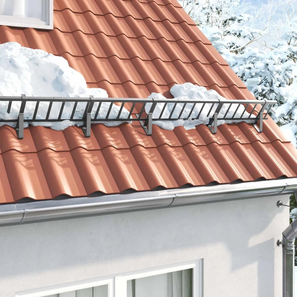 Guardia per neve sul tetto Antracite 1200 x 2,5 x 20 cm Acciaio 42028455