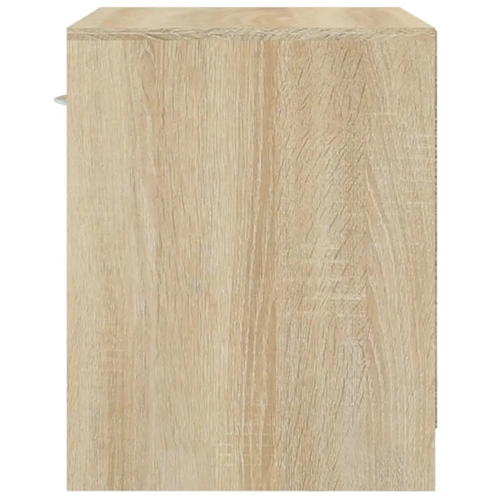 Set di 2 Comodini | Armadio da Notte | Mobiletto da notte con Cassetto Colore Rovere