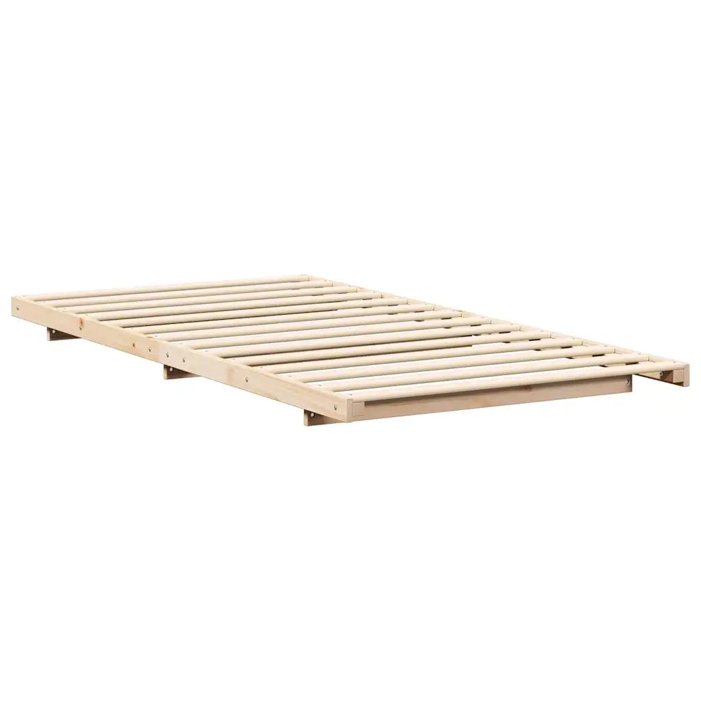 Letto singolo | Letto per adulti | Struttura del letto Marrone 80 x 220 cm Pino massello