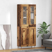 Credenza 2 pcs Legno vecchio Legno multistrato 3415820