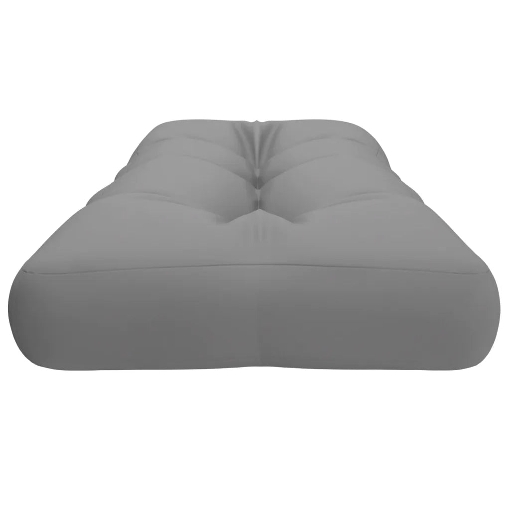 Cuscino per Pallet Grigio 120x40x12 cm in Tessuto 360624