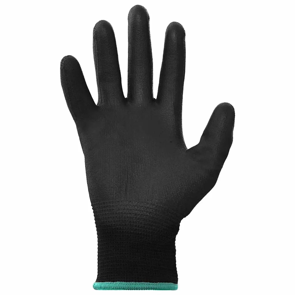 Guanti da Lavoro 12 pz Nero 11 / XXL Poliestere CFW1875426