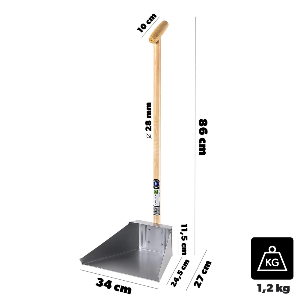 KADAX Śmietniczka Leniuch ocynkowana 90cm - trzone