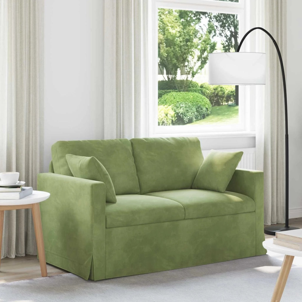 Divano Verde chiaro 138 x 78 x 80 cm Velluto 42024416
