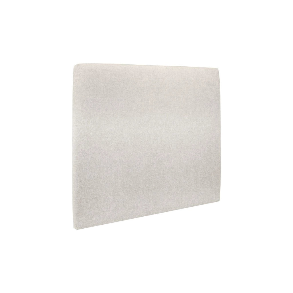 Testiera in tessuto natté beige chiaro liscio L160 cm