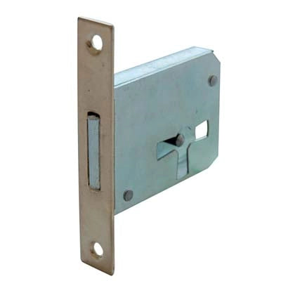SERRATURA MOBILI A INFILARE - B.QUADRO OTTONATO F.MM 12 1 LEVA E.MM 40 SX- 5 pezzi