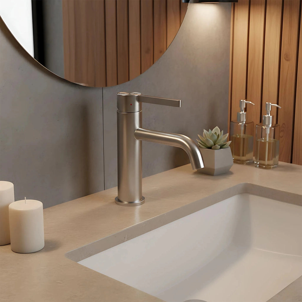 Rubinetto Da Lavabo Rea Foster Nickel Brush Low