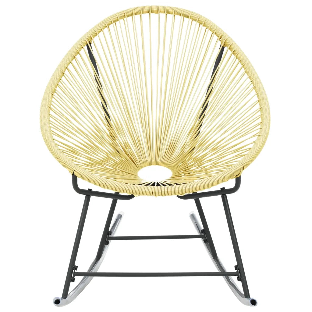Sedia Acapulco per Giardino in Polyattan Beige 313140