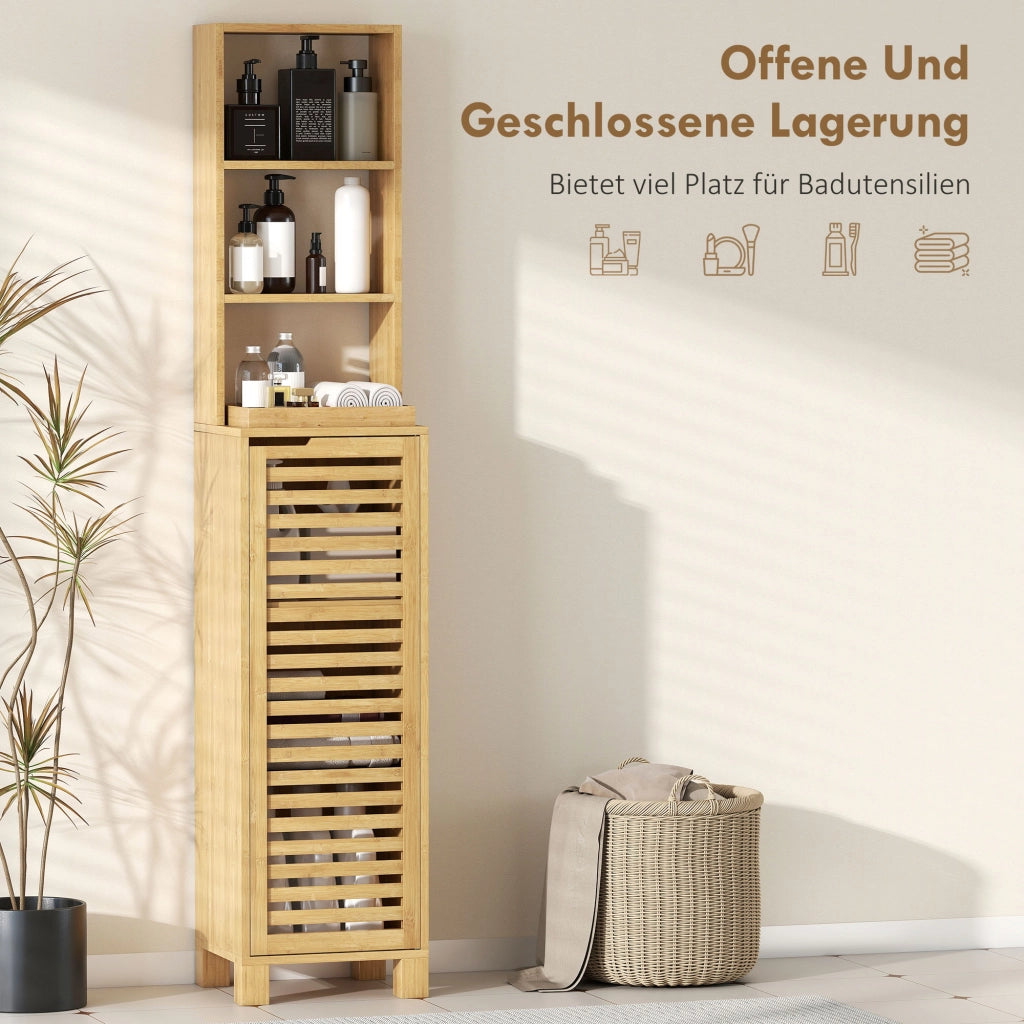 Armadietto Bagno Stretto ¨C Minimal ¨C 34x30x170 cm Naturale